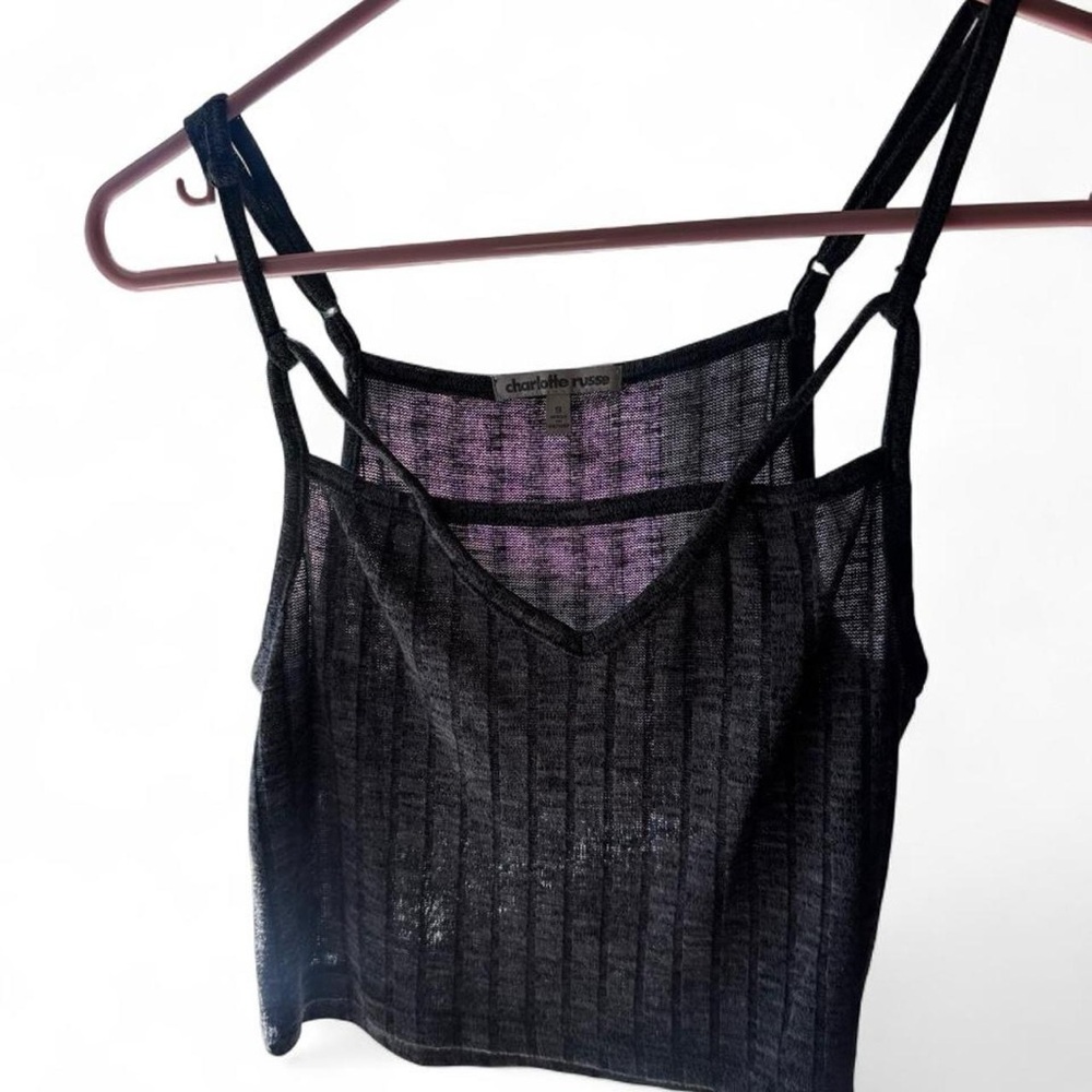 Charolette Russe knit cropped tank